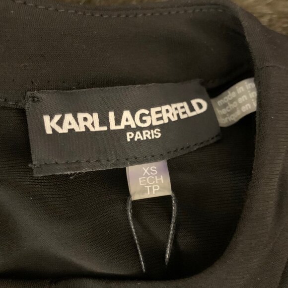 Karl Lagerfeld Sleeveless Blouse with Pearl Detailing - NWT - Picture 6 of 6